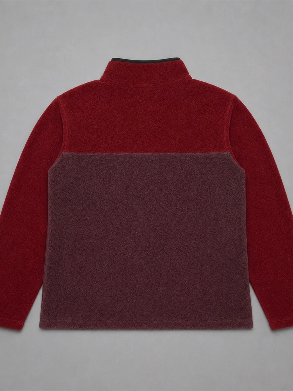 Columbia Fleece Pullover Men’s Medium Red Brown Snap Neck Jacket Outdoor